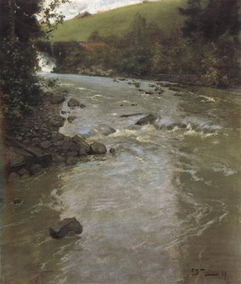 Frits Thaulow The Lysaker River in Summer (nn02)